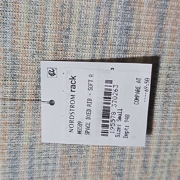 Madewell Space‎ Dyed Rib Faux Wrap Blouse Size Small NWT - Picture 3 of 8